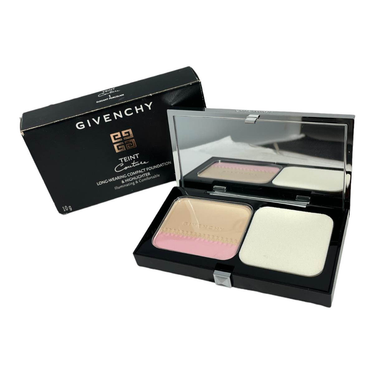 Givenchy Teint Couture Long-wearing Compact Foundation Highlighter .35oz 1 Elegant Porcelain