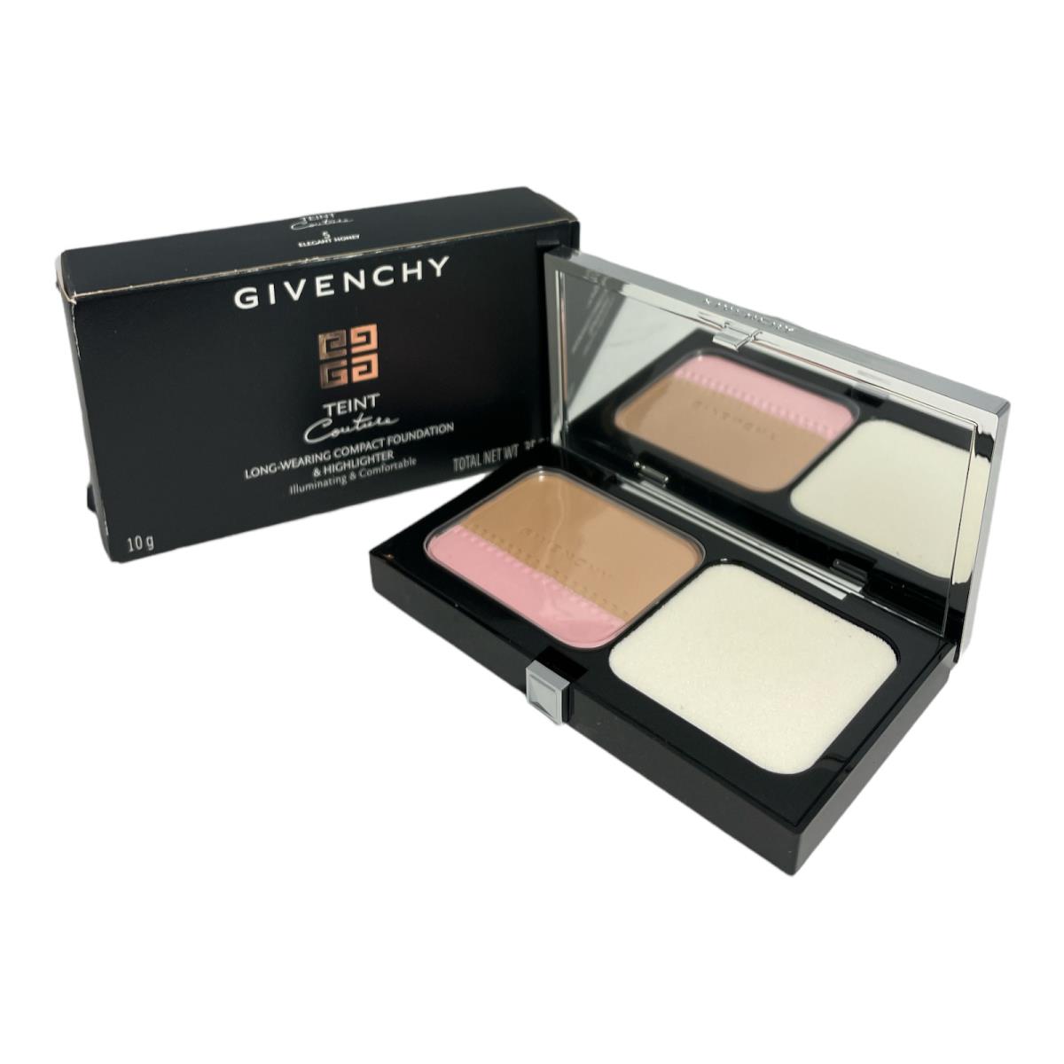 Givenchy Teint Couture Long-wearing Compact Foundation Highlighter .35oz 5 Elegant Honey