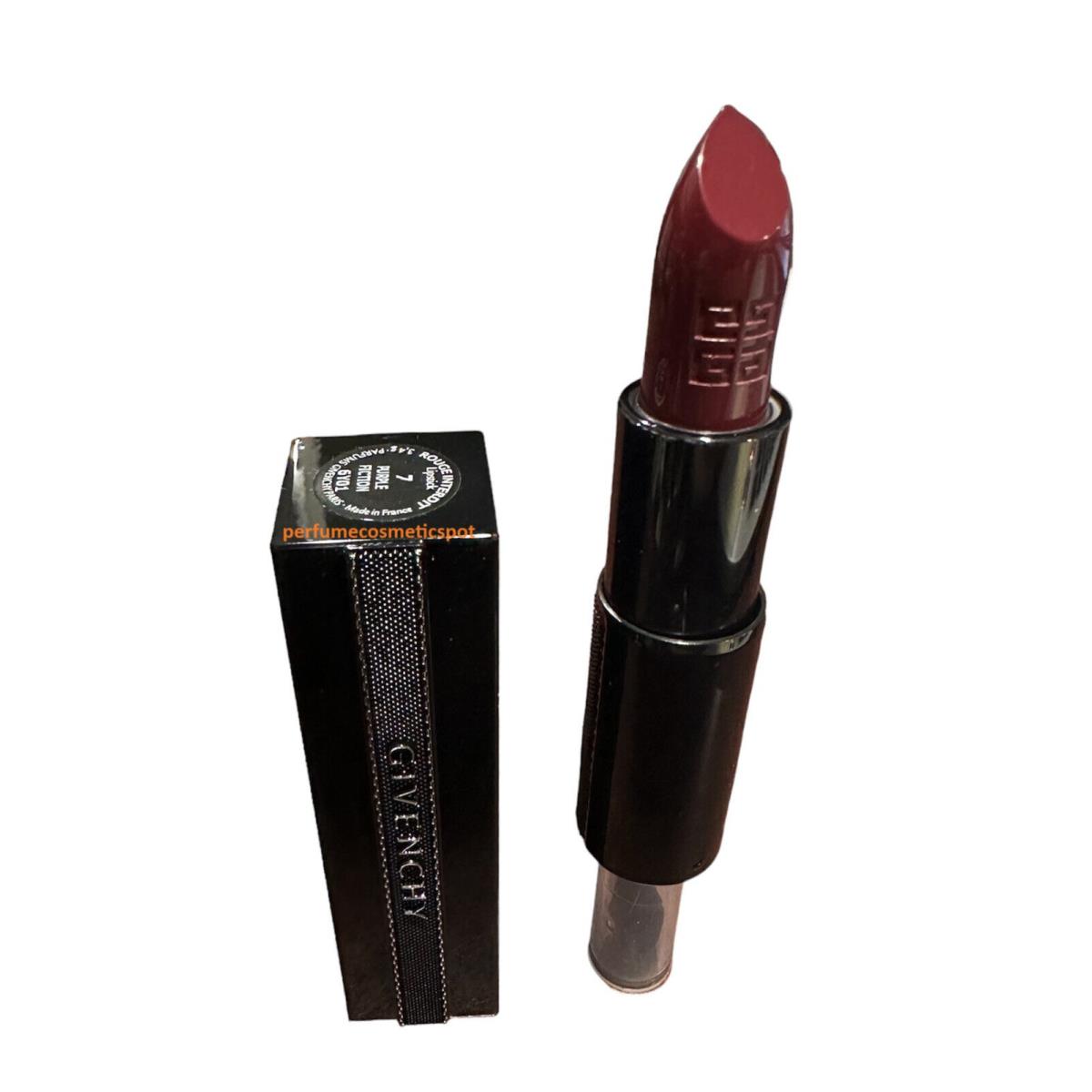 Givenchy Rouge Interdit Satin Lipstick Comfort Hold .12 OZ - Select Color #7 PURPLE FICTION