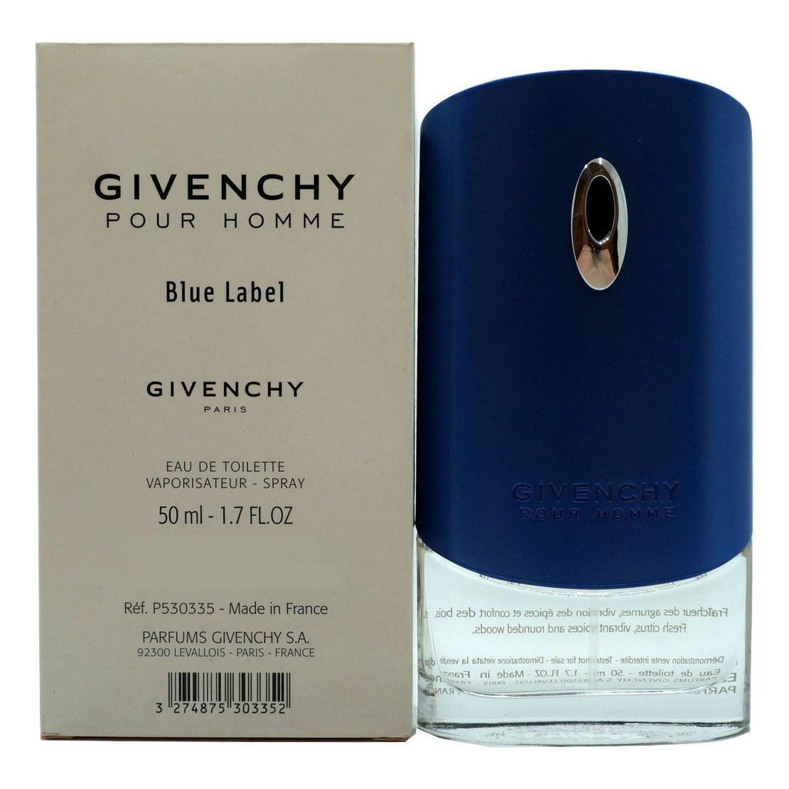 Blue Label Pour Homme BY Givenchy Eau DE Toilette Spray 50 ML/1.7 Fl.oz. T