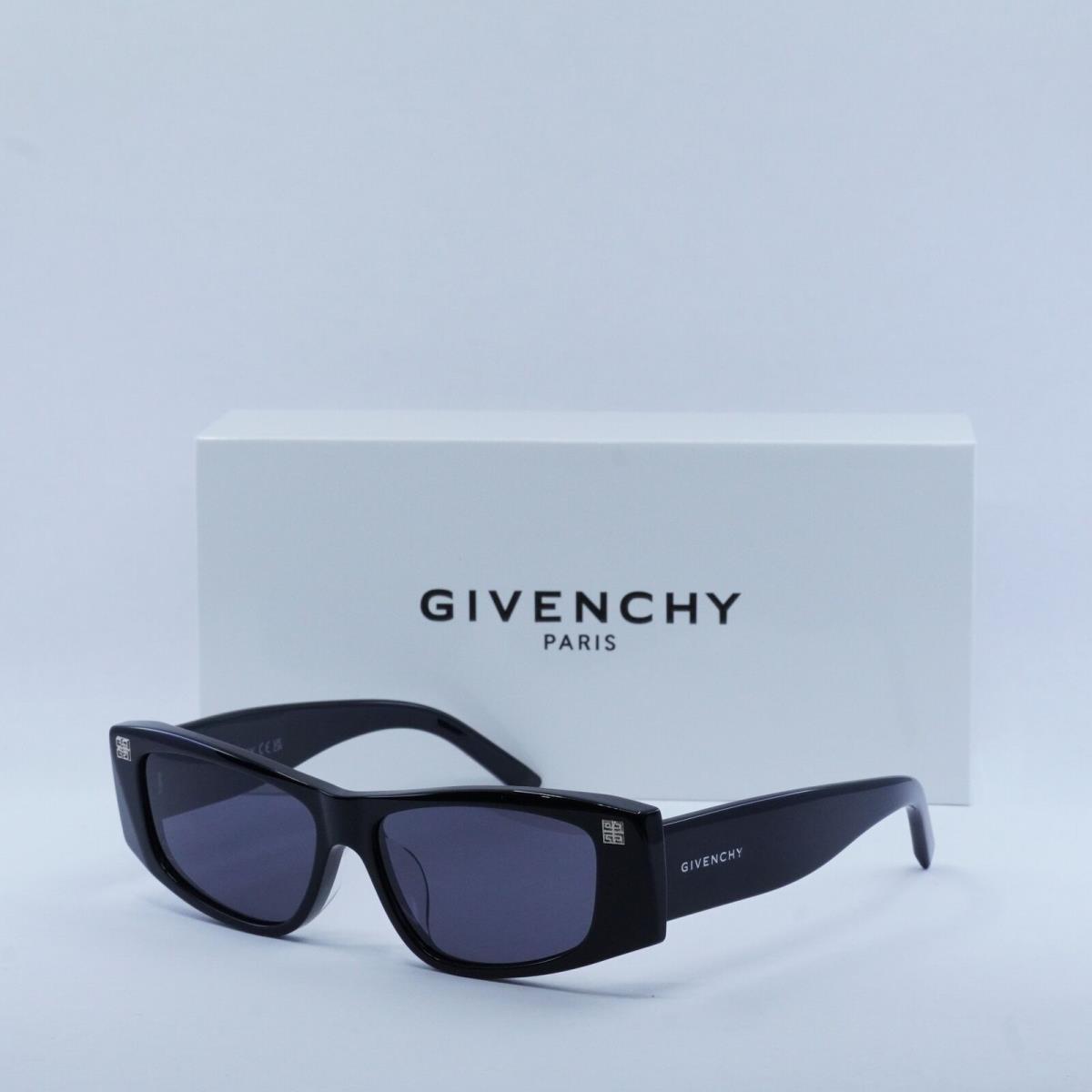 Givenchy GV40048F 01A Shiny Black/grey 56-14-145 Sunglasses