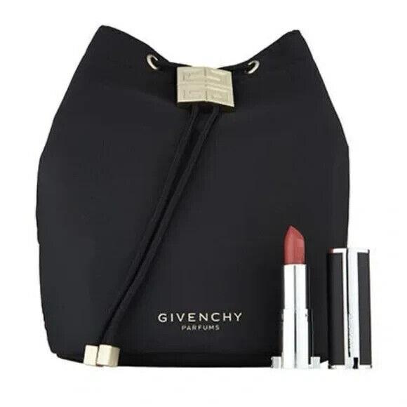 Givenchy Black Bucket Bag with Bonus Lipstick Luxury Designer Gift Set