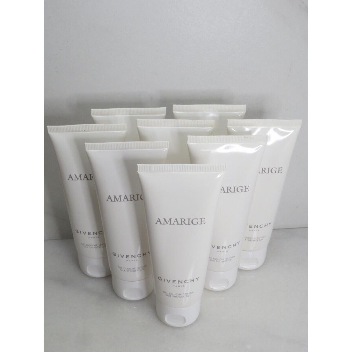 Givenchy Paris Amarige Silk Shower Gel 2.5 OZ Lot OF 8