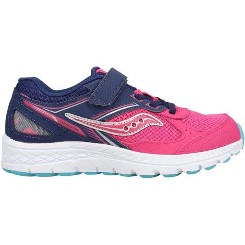 Saucony Unisex-child Cohesion 14 A/c Running Shoe 6.5 Wide Big Kid Pink/navy - Pink/Navy