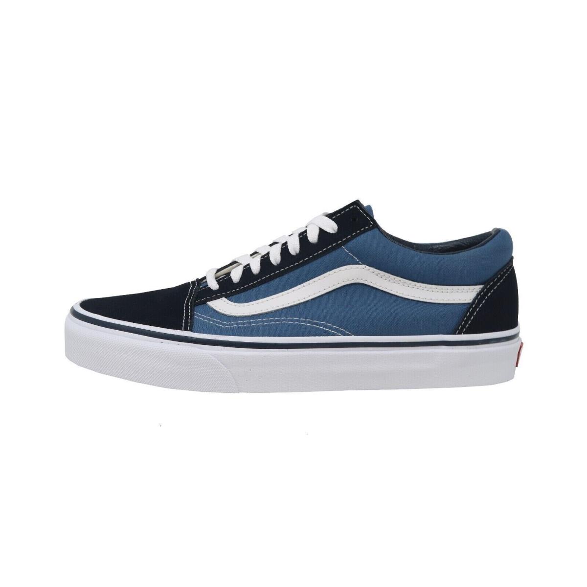 Vans Old Skool Navy Blue Canvas Suede Sneakers Shoes /m- 8 W - 9.5