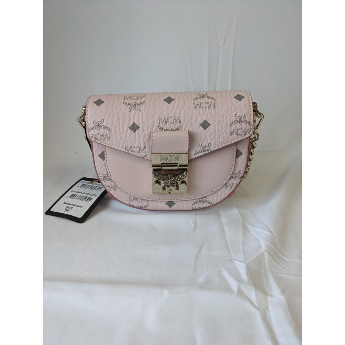 Mcm Women Patricia Mini Crossbody in Pink Visetos