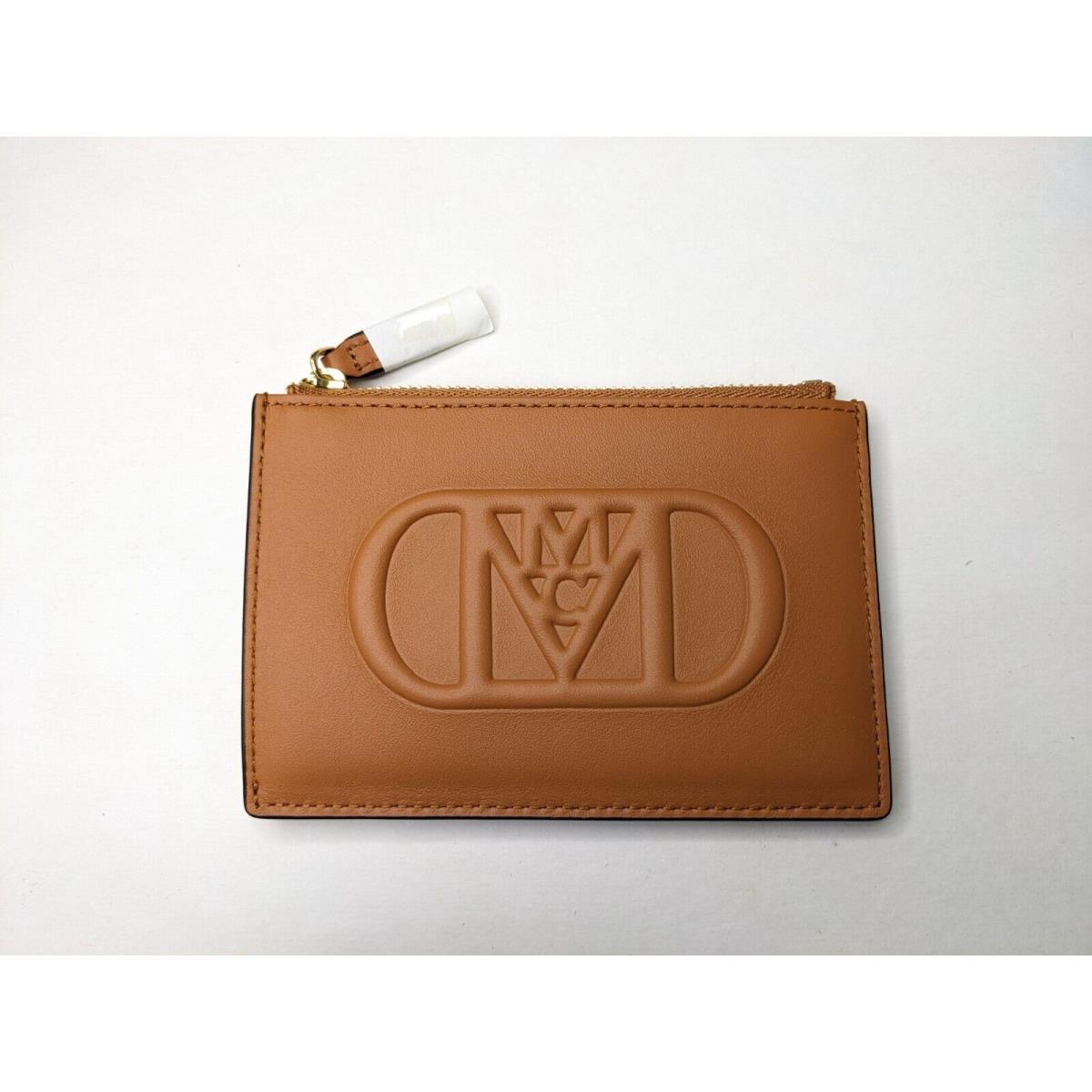 Mcm Mode Travia Card Holder in Spanish Leather Brown Small