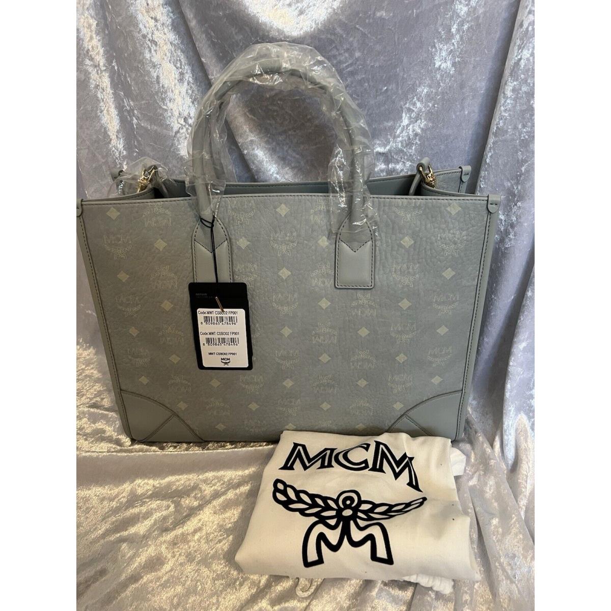 Mcm Visetos Large Tote Misty Grey Fash Brands