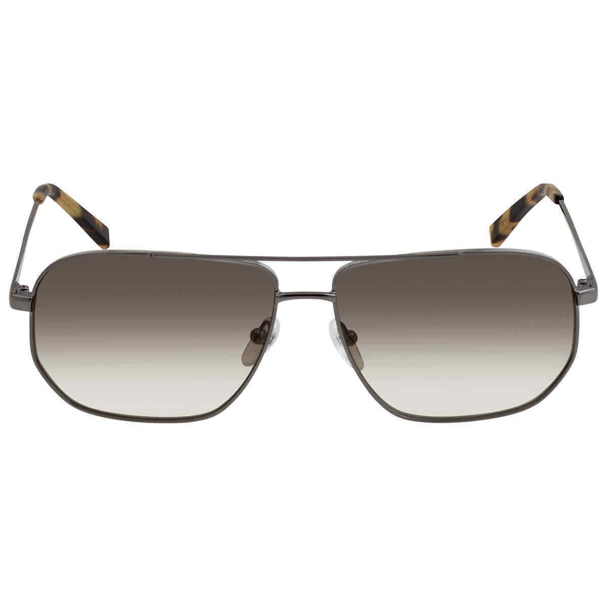 Mcm Grey Rectangular Men`s Sunglasses MCM141S 069 61 MCM141S 069 61