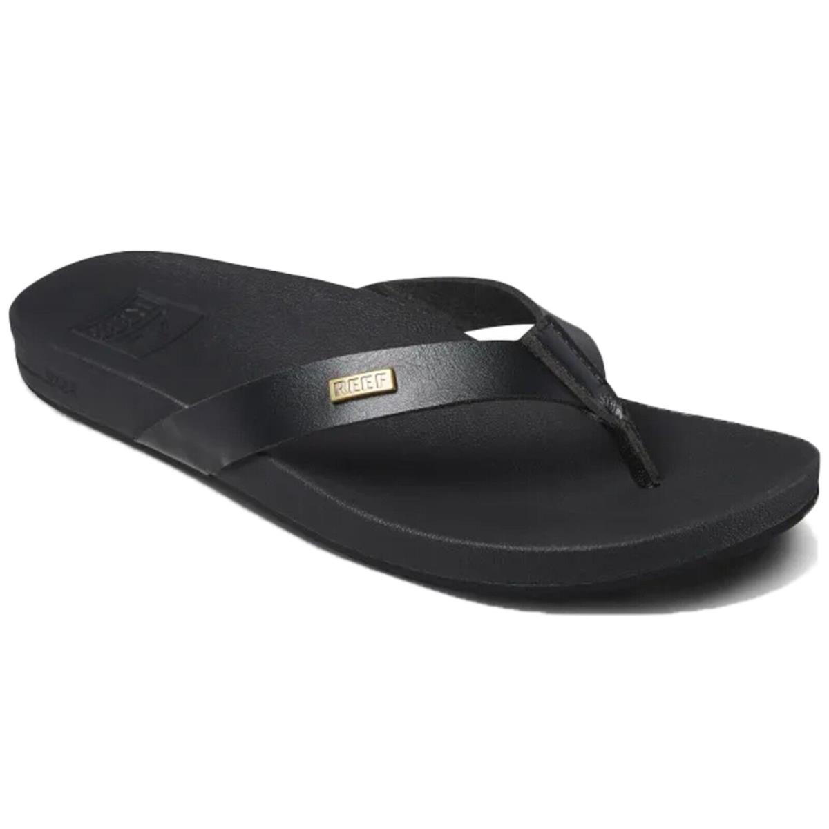 Reef CJ4450 Women`s Kaia Black/black Comfort Light Thong Flip Flop Casual Sandal