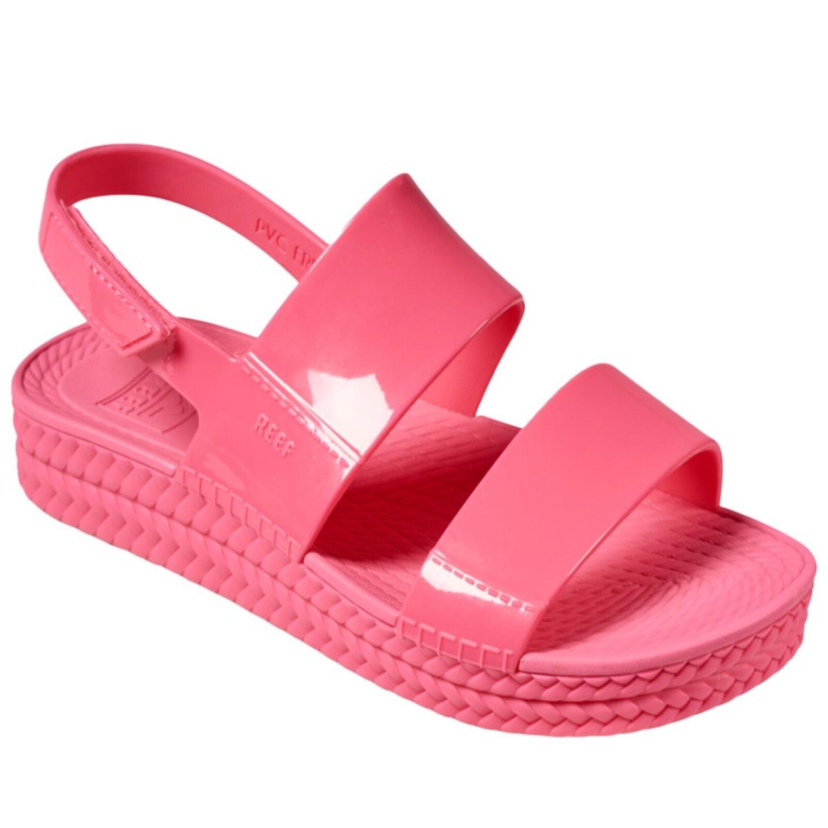 Reef CJ5806 Women`s Water Vista Hot Pink Pool Beach Espadrille Slingback Sandal