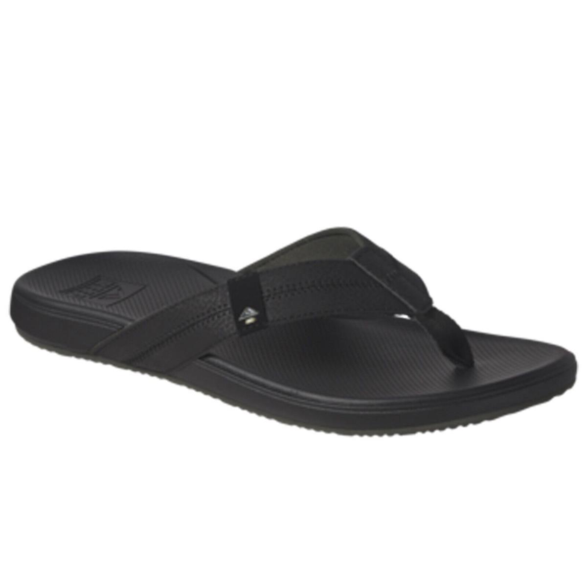 Reef CJ4346 Men`s Cushion Phantom 2.0 Black Lightweight Flip Flop Sandal