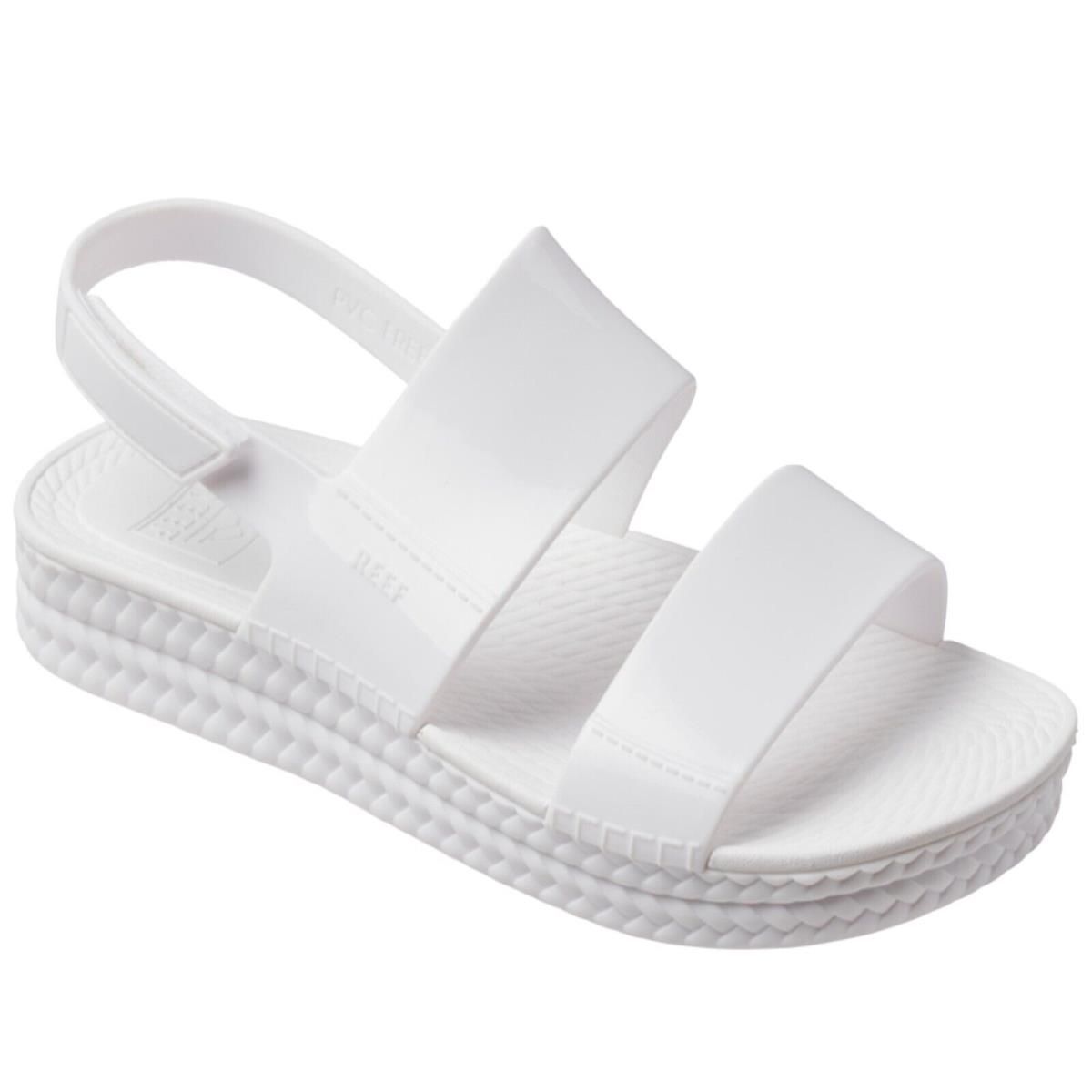 Reef CJ3779 Women`s Water Vista White Shine Beach Espadrille Slingback Sandal