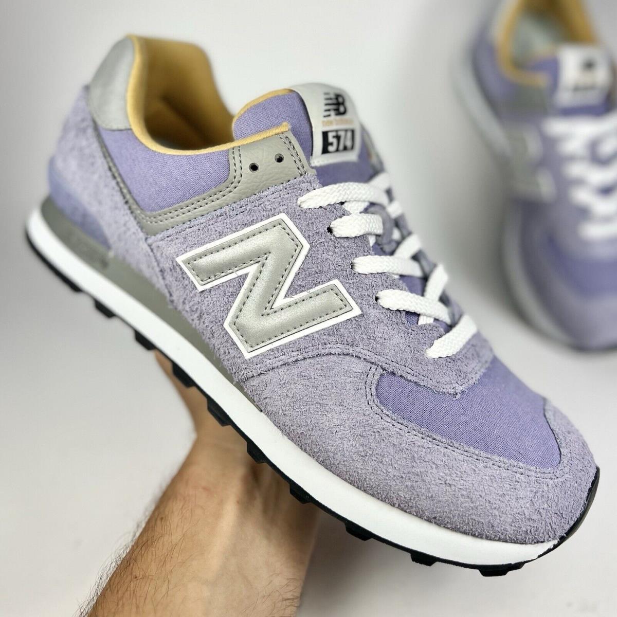 New Balance 574 Classic Mystic Purple U574BGG Men s Leather Sneakers Size 10.5