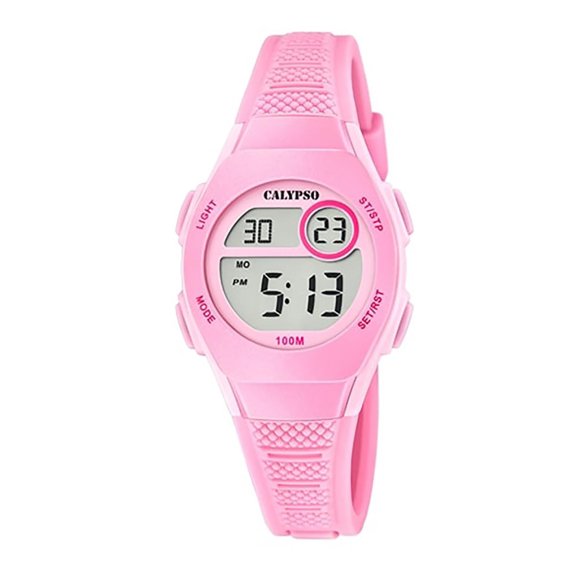 Festina Calypso Kids Digital Watch Round Alarm Light Up Chrono Alarm Light - K5831