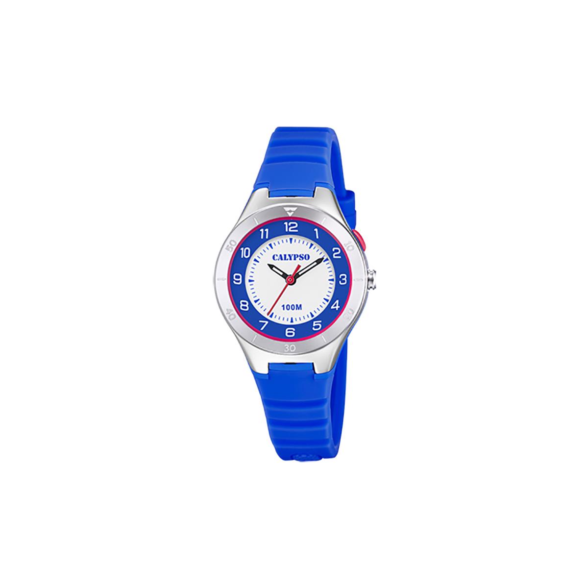 Festina Calypso 31mm Kids Analog Light Up Watch Water Resistant - Boys Girls - K5800 Blue / Silver