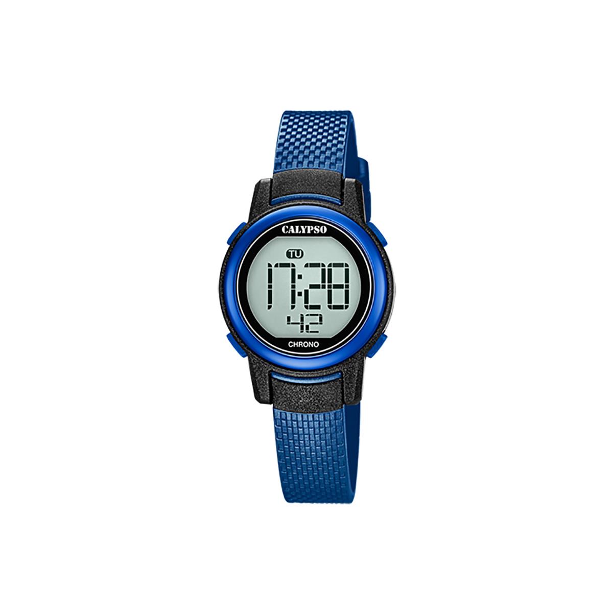 Festina Calypso 29mm Petite Digital Watch For Women / Girls Alarm Chrono Light - K5736 Blue