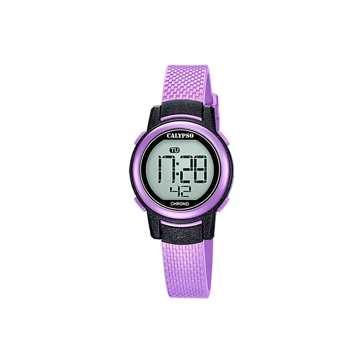 Festina Calypso 29mm Petite Digital Watch For Women / Girls Alarm Chrono Light - K5736 Purpe