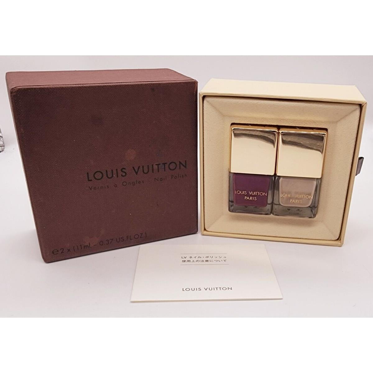 Louis Vuitton Nail Polish - Berry Beige Set - Vintage Rare