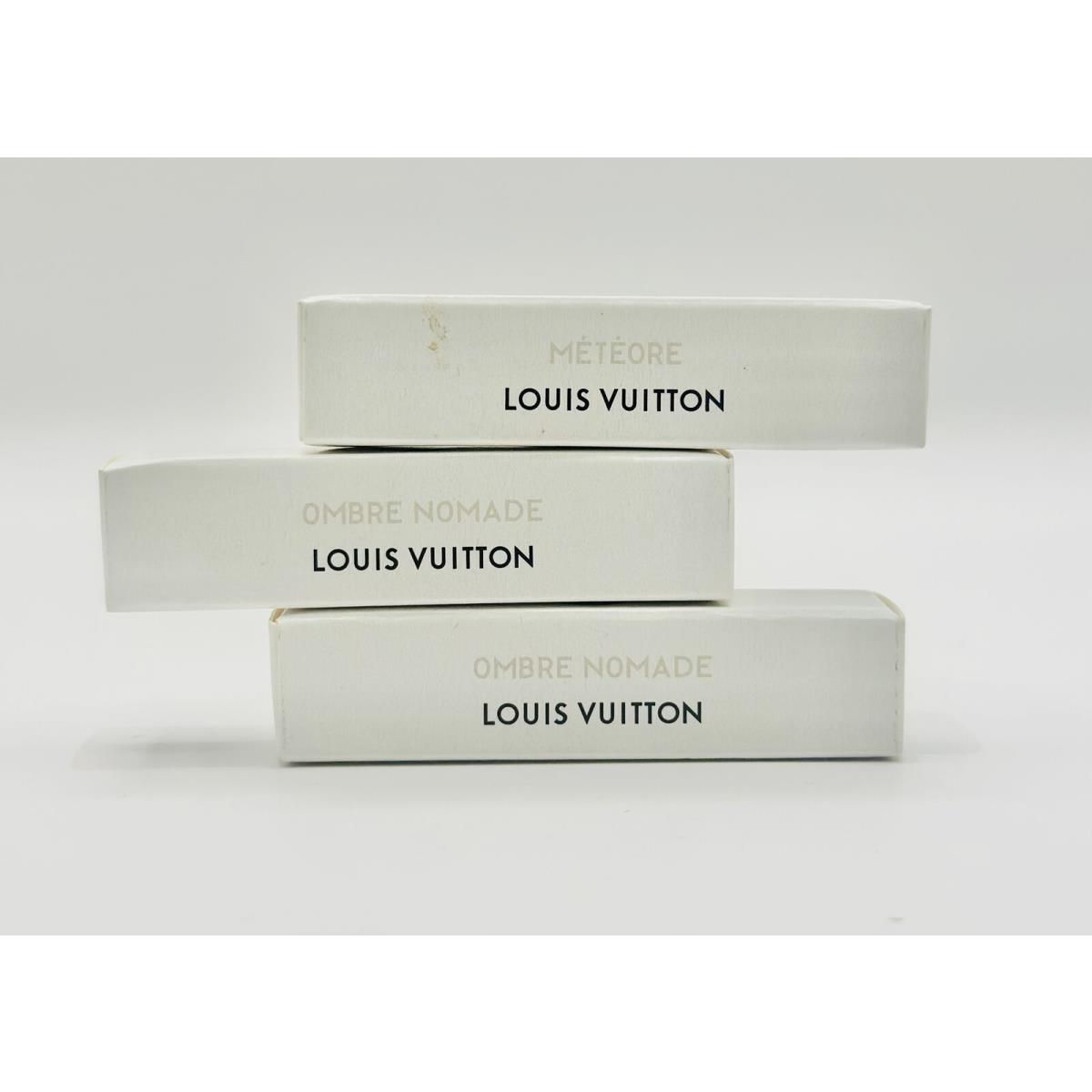 3 Louis Vuitton 2ml Samples Edp 2 x Ombr Nomade Meteore