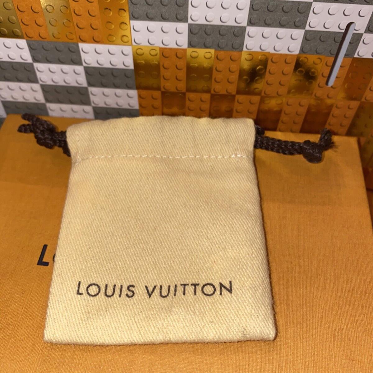 Louis Vuitton Mini Brown Ribbon Drawstring Dustbag Bag For Lock 3