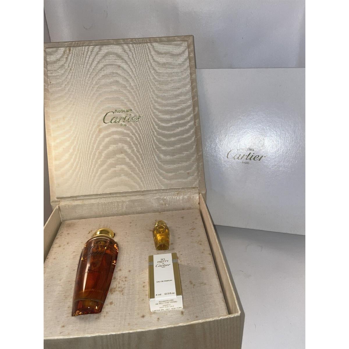 Cartier So Pretty Women Perfume Eau de Toilette Set 1.6 Oz .13 Oz