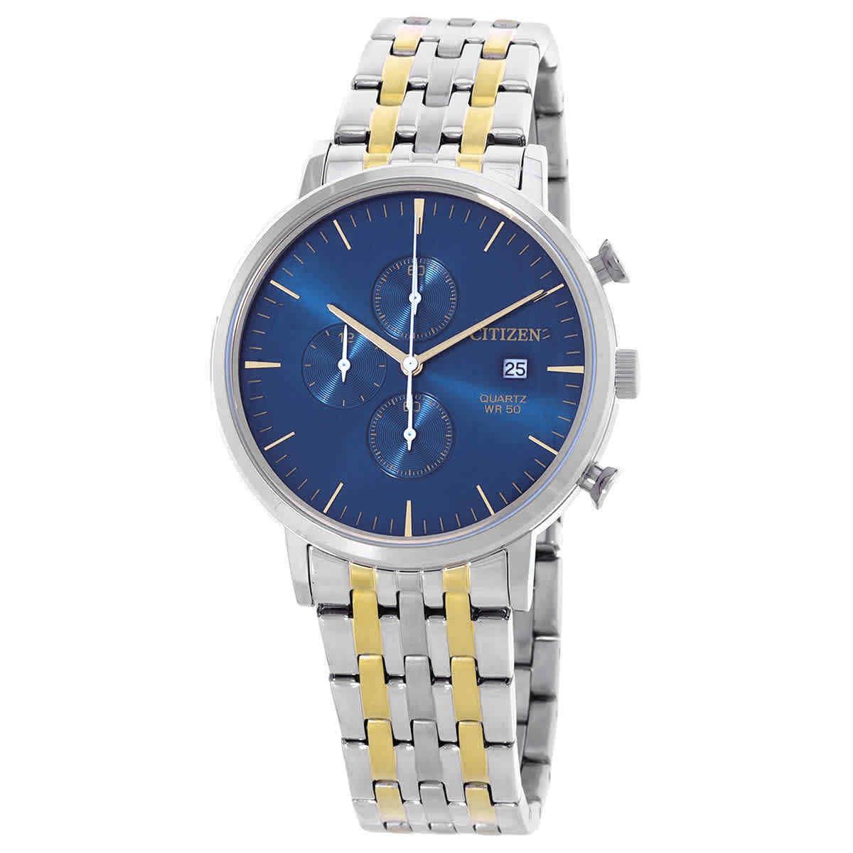 Citizen Chronograph Quartz Blue Dial Men`s Watch AN3614-54L