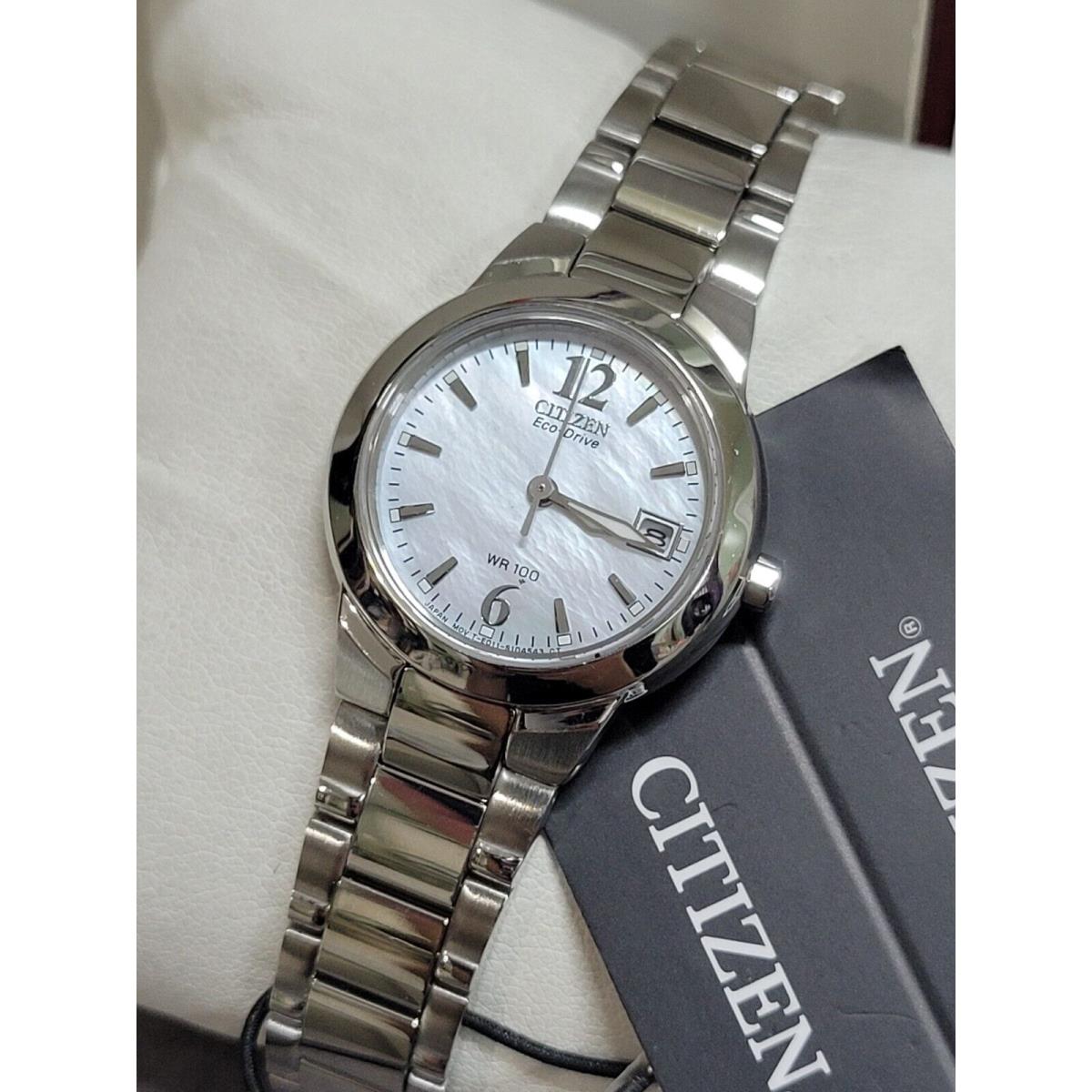 Citizen Eco-drive Chandler Mother of Pearl Women`s Watch - EW1670-59D