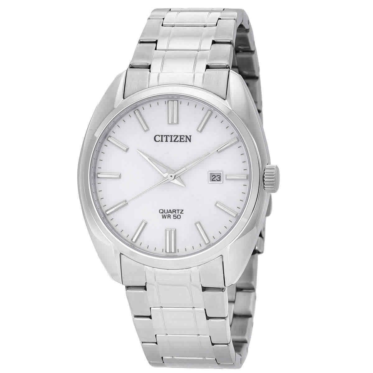 Citizen Quartz White Dial Men`s Watch BI5100-58A