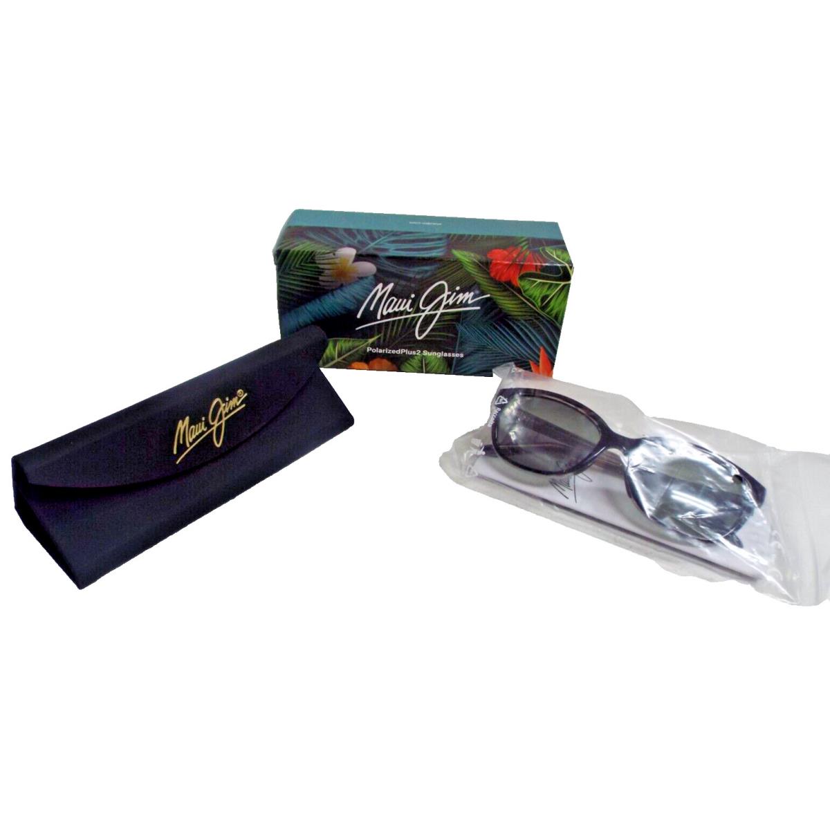 Womens Maui Jim Honi Sunglasses GS758-11S Grey Tortoise Stripe Frame