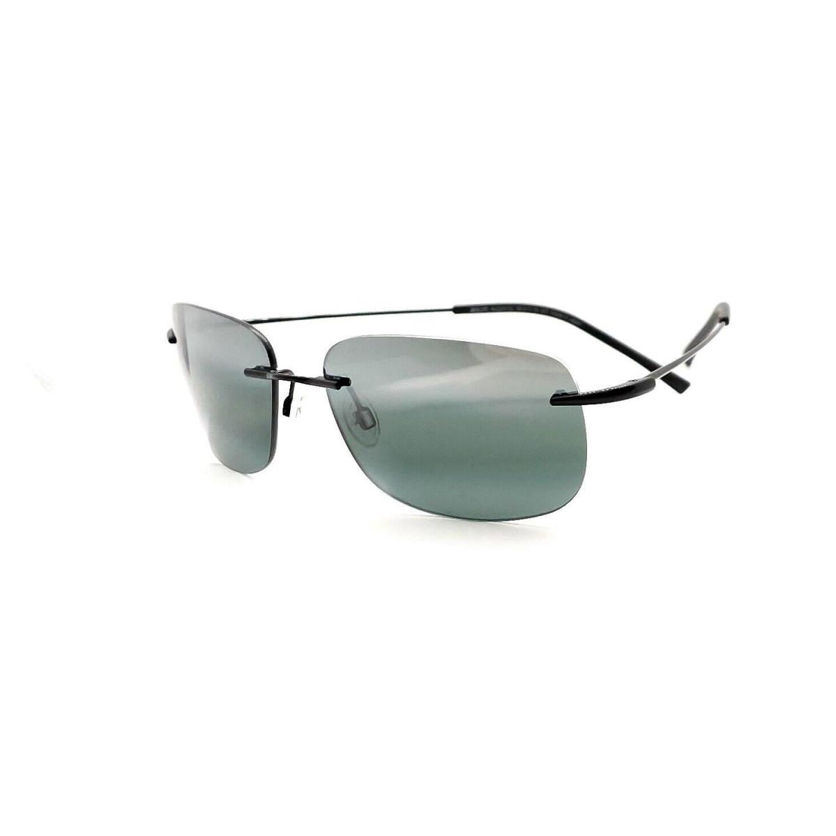 Maui Jim Ohai MJ334-02 Sunglasses Black /natural Gray Polarized - Frame: Black, Lens: Natural Gray