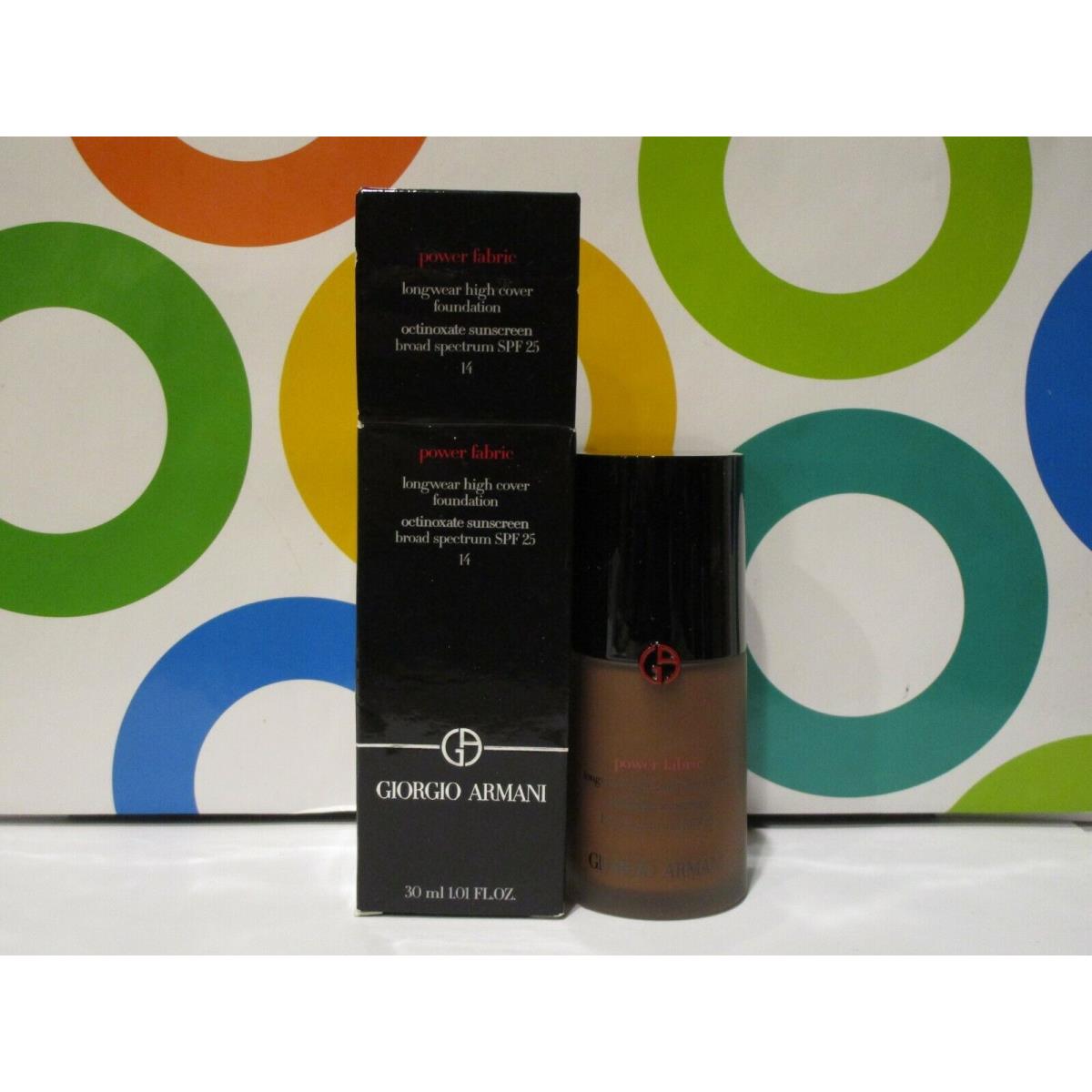 Giorgio ~ Longwear High Cover Foundation ~ Armani Longwear High Cover Foundation 14 1.01 OZ Boxed