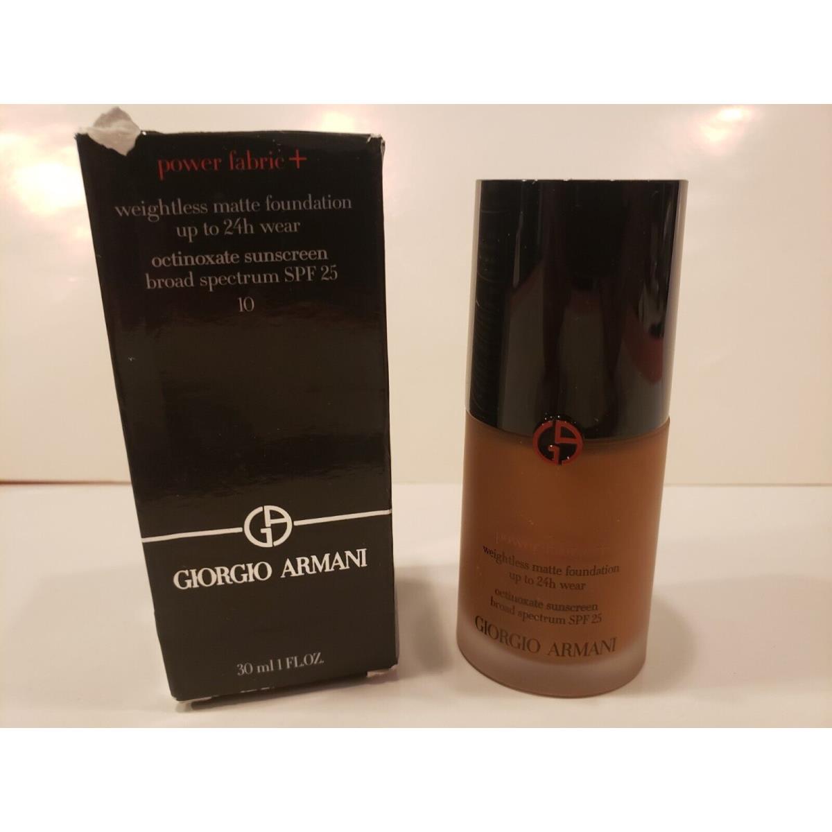 Giorgio Armani Power Fabric+weightless Matte Foundation SPF25 10 1oz