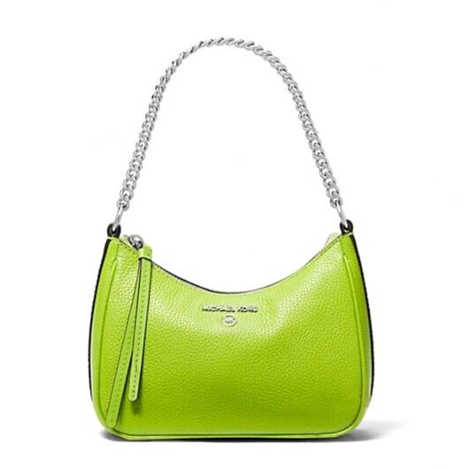 Michael Kors Jet Set Charm Small Leather Pochette Shoulder Bag Pear