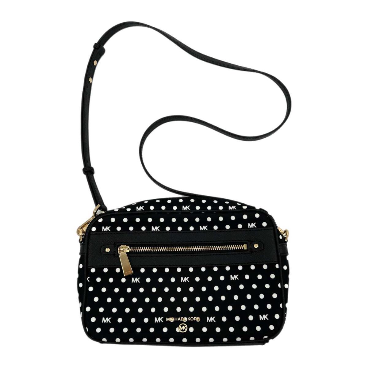 Michael Kors Black/white Polka Dot Crossbody Purse