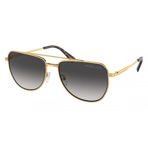 Michael Kors Men`s 58mm Shiny Yellow Gold Sunglasses MK1155-18968G-58