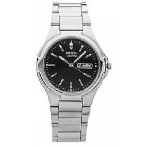 Citizen BK3560-61E Men`s Black Dial Silver-tone Bracelet Stainless Steel Watch