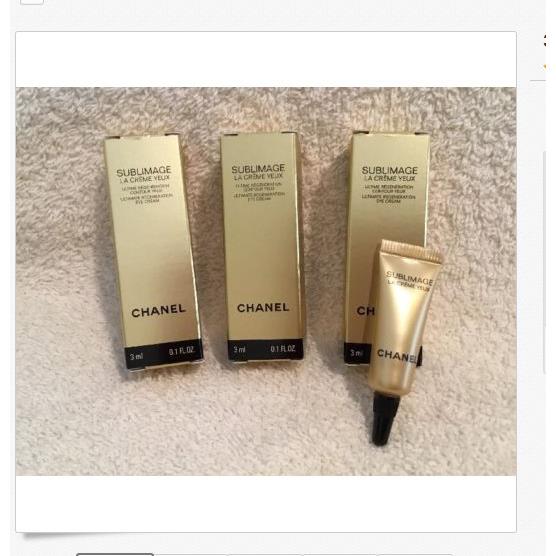 5 x Chanel Sublimage La Creme Yeux Eye Cream 3ml/0.1oz Each - Formula