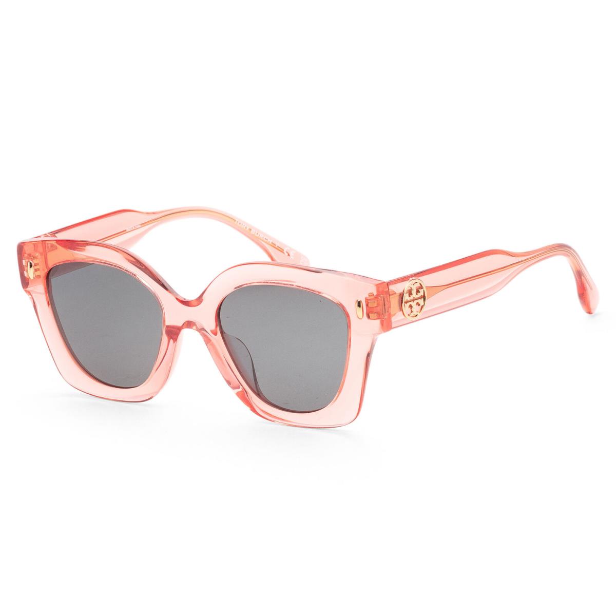 Tory Burch Women`s 49mm Transparent Orange Sunglasses TY7201U-199087-49