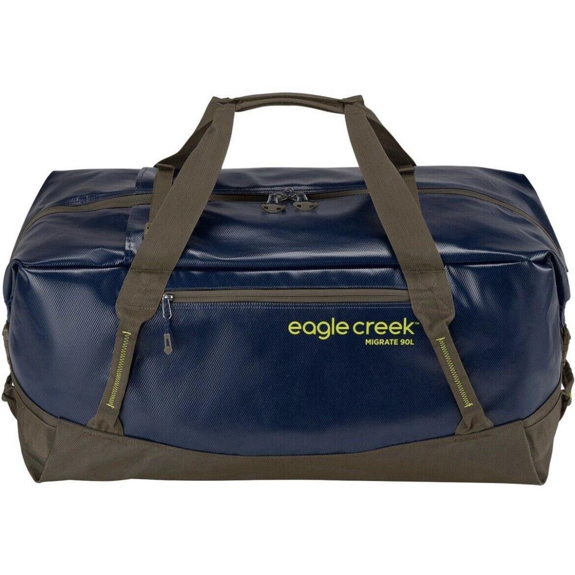 Eagle Creek Migrate Duffle Backpack 90L Blue Travel Bag Durable Water-resistant