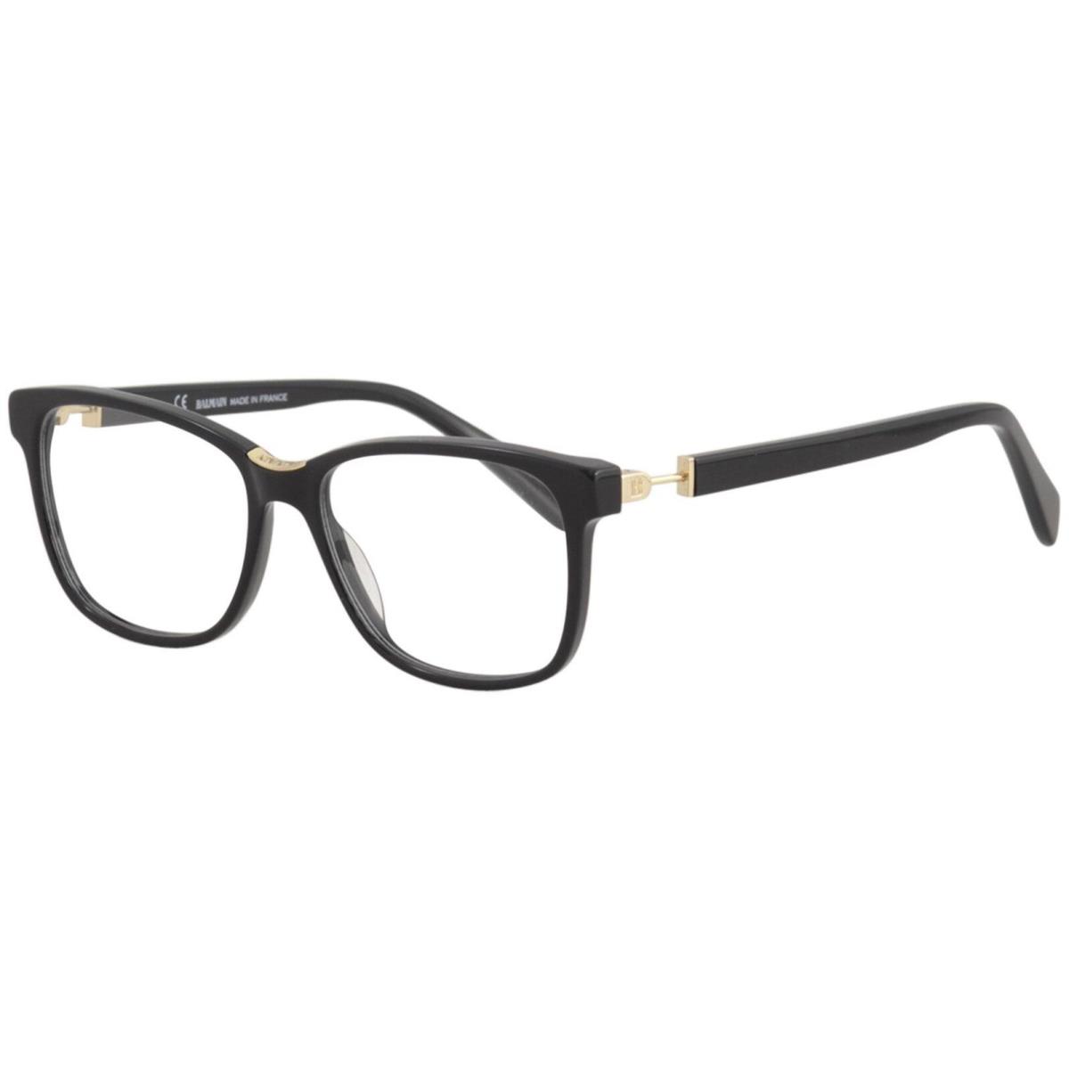 Balmain Men`s Eyeglasses BL1085 BL/1085 C01 Black Full Rim Optical Frame 53mm