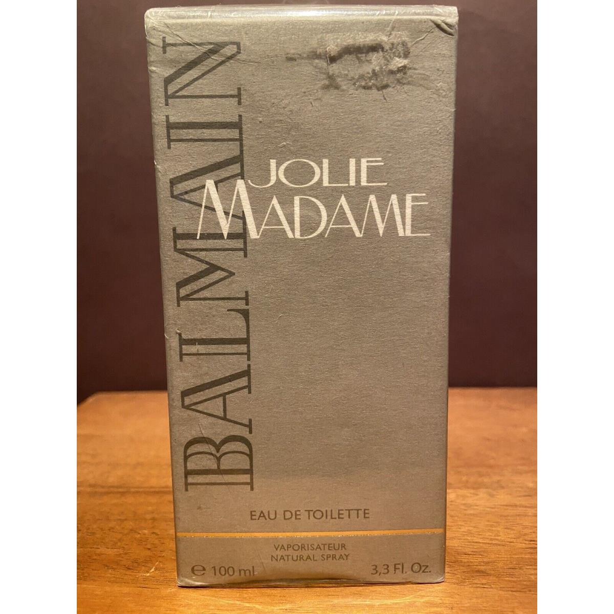 Jolie Madame By Balmain 3.3 oz / 100 ml Eau De Toilette Spray For Women Rare