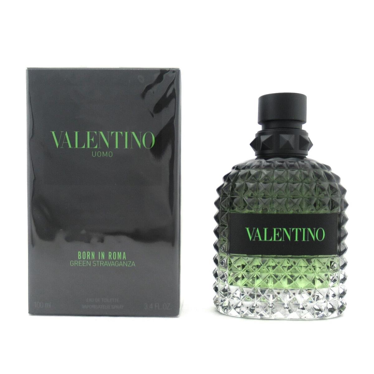 Valentino Uomo Born In Roma Green Stravaganza 3.4 Oz. Edt Spray For Men