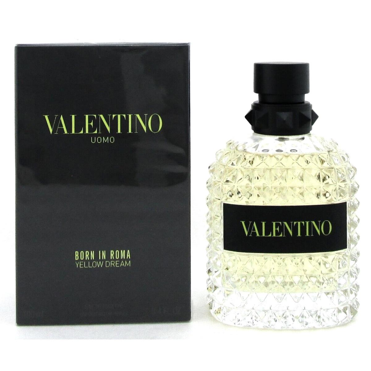 Valentino Uomo Born In Roma Yellow Dream 3.4 Oz. Edt Spray For Men in Box