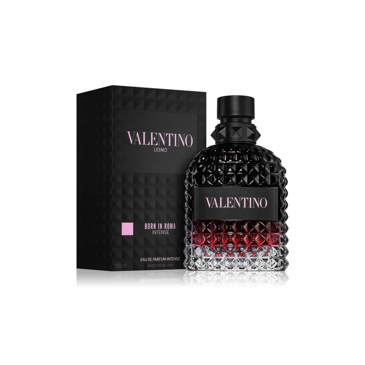 Valentino Uomo Born In Roma Intense Edp Spray 3.4 Oz Mens Amber Vanilla