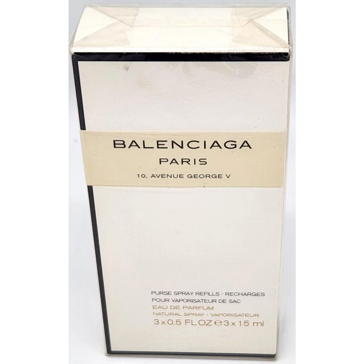 Balenciaga Paris Purse Spray Refills For Women 3 x 0.5oz Eau de Parfum