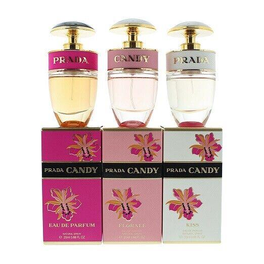 Prada Candy 3 PC 20ML Edp SP Gift Set 20ML Candy 20ML Florale 20ML Kiss