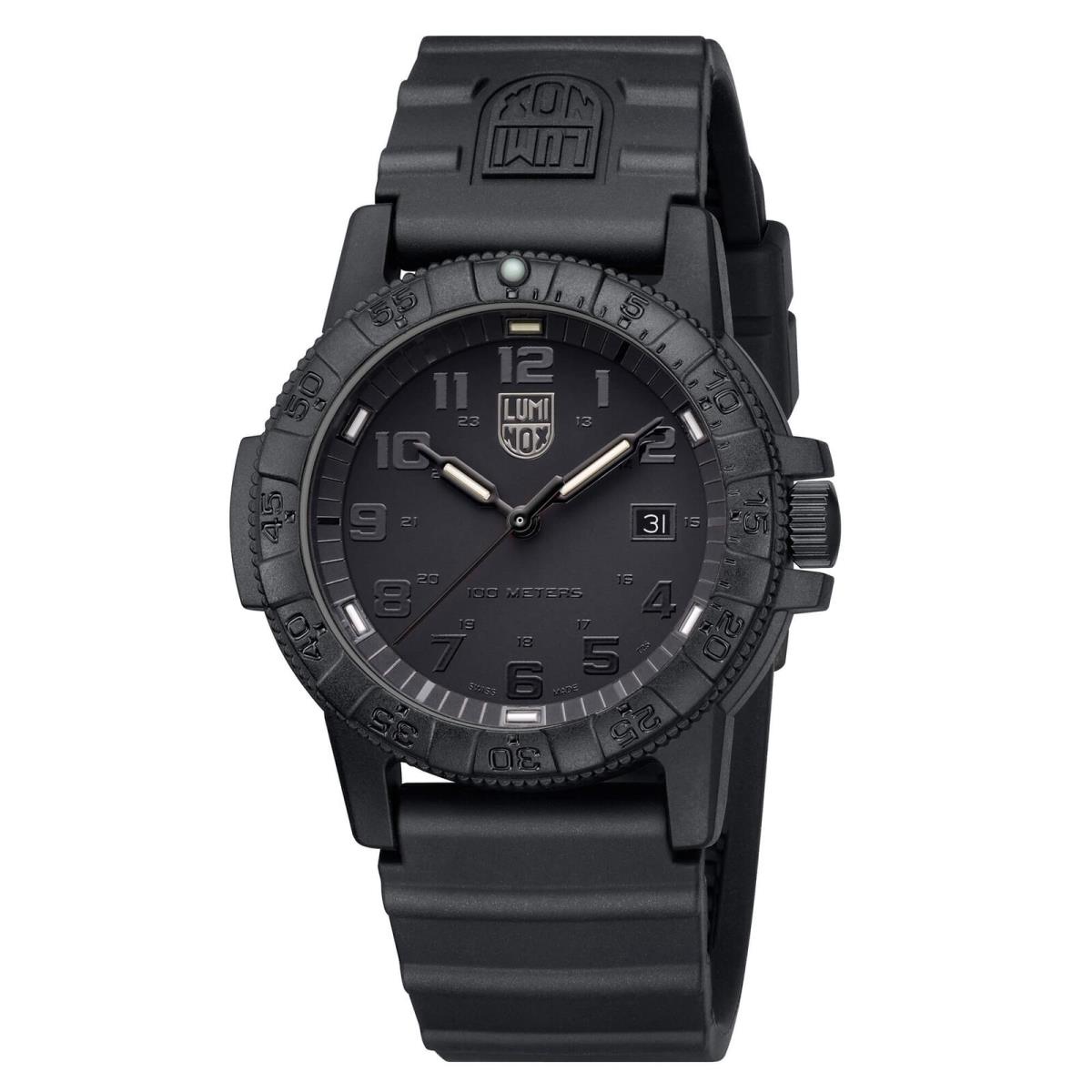 Luminox Men`s Watch Sea Turtle Giant 0320 Quartz Black Rubber Strap 0321.BO