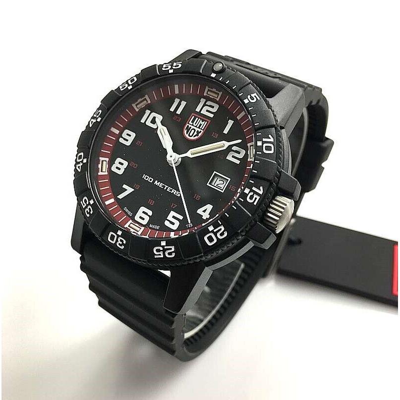 Men`s Luminox Leatherback Sea Turtle Giant Black 44mm Watch 0335