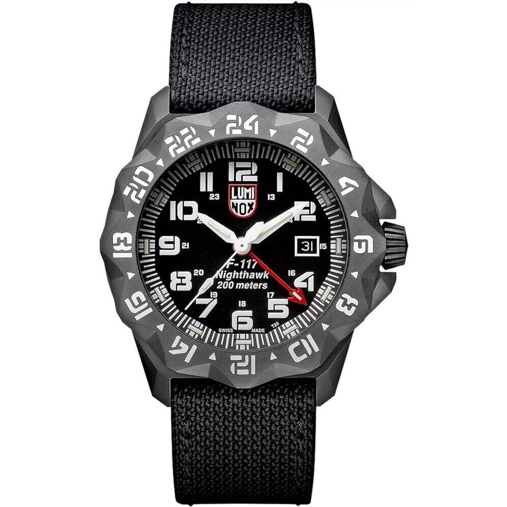 Luminox Men`s Nighthawk 44mm Quartz Gmt Watch XA.6441